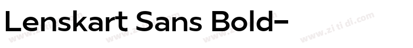 Lenskart Sans Bold字体转换